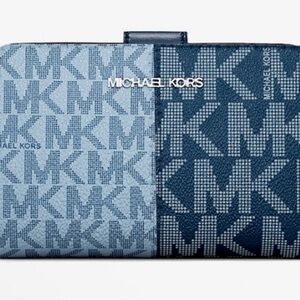Michael Kors Two-Tone Blue Wallet